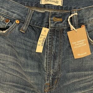 Madewell Women's “The Perfect Vintage” Blue Straight Leg Jeans